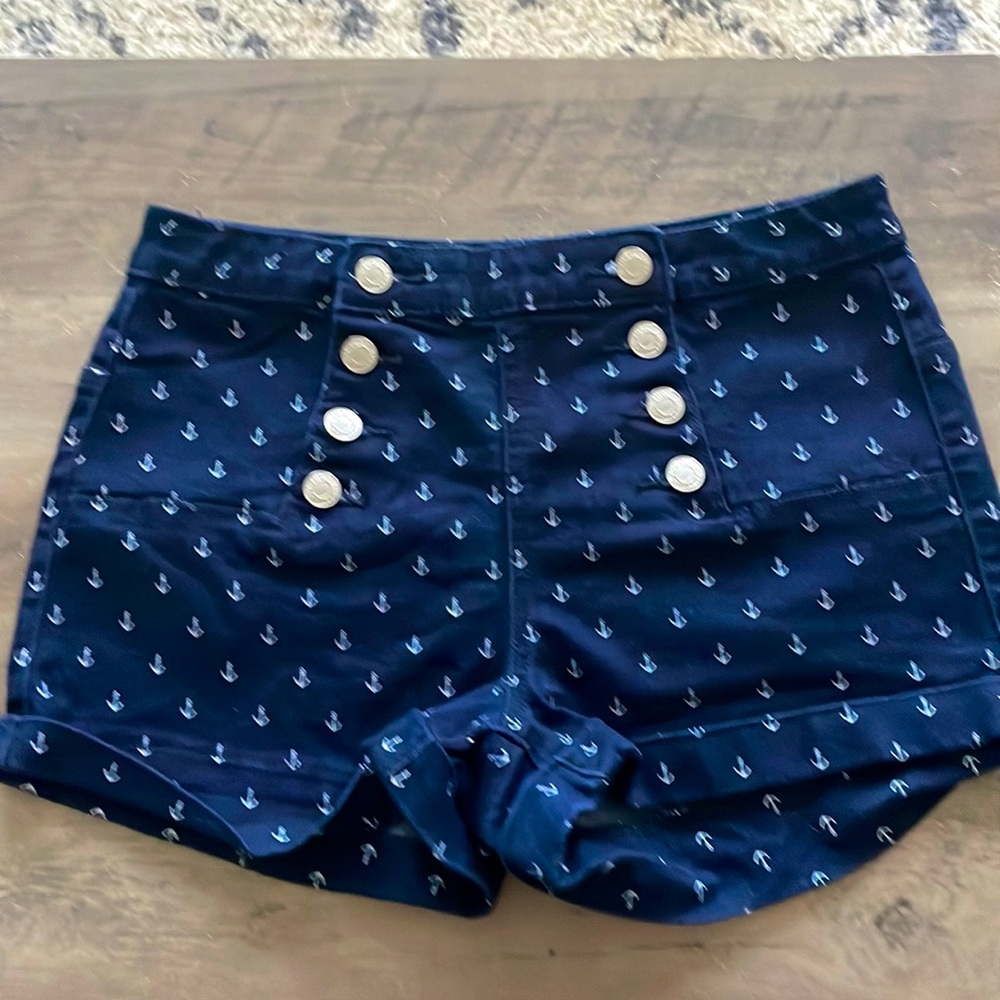 High waist Anchor short